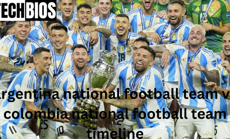 argentina national football team vs colombia national football team timeline